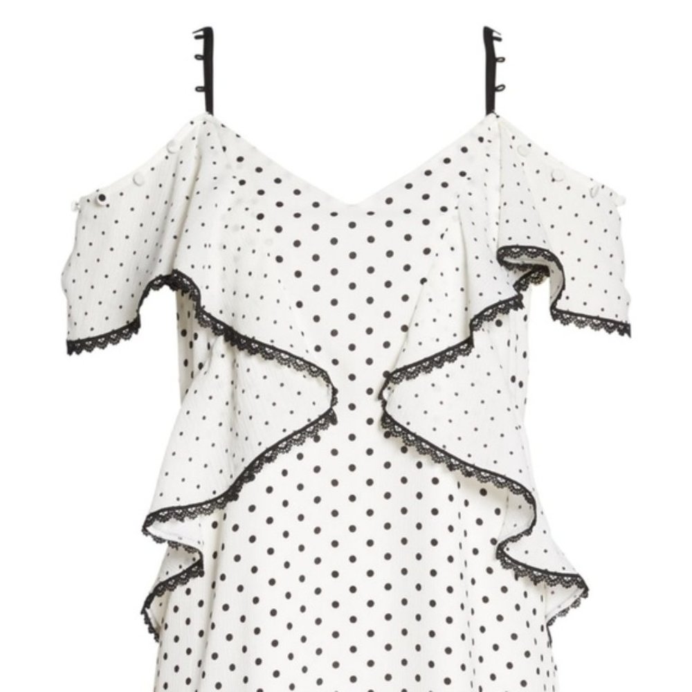 Adelyn Rae Polka Dot Dress, XS